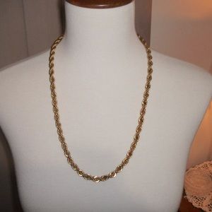 Heavy 24" Braided Goldtone chain